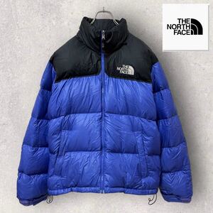 ノースフェイス　ダウンジャケット　ヌプシ　700フィル　メンズM ブルー THE NORTH FACE