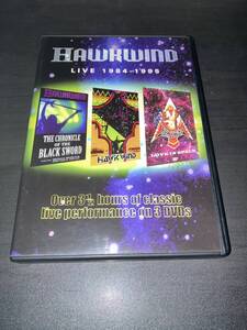 ホークウインド HAWKWIND / 3枚組 DVD ★ LIVE 1984-1995 ★ CHROCNICLE OF THE BLACK SWARD / NIGHT OF THE HAWKS / LOVE IN SPACE