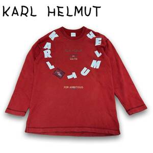 【KARL HELMUT】ロゴ入り　トレーナー　RED