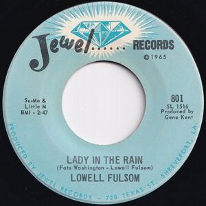 Lowell Fulsom Lady In The Rain / Letter Home Jewel US 801 208377 BLUES ブルース レコード 7インチ 45