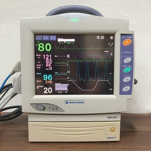 日本光電 生体情報モニター 動物病院用セット 心電図 呼吸数 酸素飽和度 血圧 体温 取扱説明書 医療 生体 モニター 患者 麻酔モニター