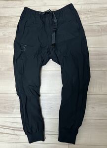 【Sサイズ】即決！LUZ e SOMBRA TORIKAGO PANTS(ブラック) 中古品 ※ロゴ剥がれあり ルースイソンブラ サンプル品 中綿 ロングパンツ 防寒