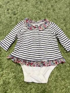 3〜6m baby gap  花柄　ボーダー