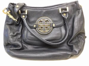 トリーバーチ 2WAY バッグ ■ レザー ショルダーバッグ 黒 ブラック TORY BURCH □7A