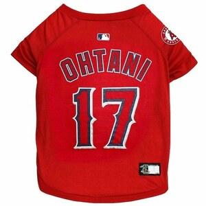 【Sサイズ】大谷翔平 MLB メジャーリーグ オフィシャル ペット用ユニフォーム ロサンゼルスエンゼルス Shohei Ohtani Dog Cat Mesh Jersey