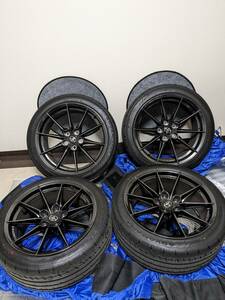 GRカローラ　純正タイヤホイール　鍛造　BBS 18インチ　8.5+30 ADVAN APEX V601 235 40 18　使用期間3ヶ月700km程度　送料無料　