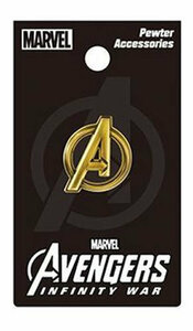 MARVEL (マーベル) Avengers (アベンジャーズ) Logo (Gold) メタルラペルピン