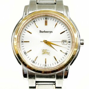 【1円スタート】Burberrys バーバリーズ A114-H12981 SS ソーラー メンズ腕時計 327438