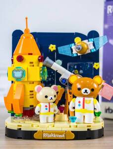 サンエックス　SANX 海外限定Rilakuma　リラックマ　コリラックマ　宇宙飛行士ブロック LEGO