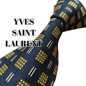 ★YVES SAINT LAURENT★　ブラック系　総柄　日本製