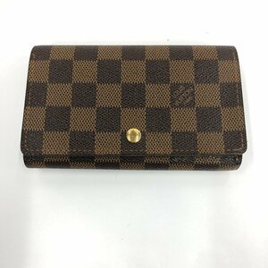 LOUIS VUITTON ルイヴィトン 財布 ダミエ ポルトフォイユ・トレゾール N61736/CA0053 箱付き【CKAR3009】