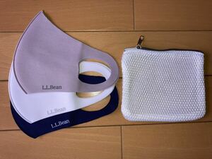 L.L.Bean×エディオン★オリジナルマスク3枚セット・専用洗濯ネット付