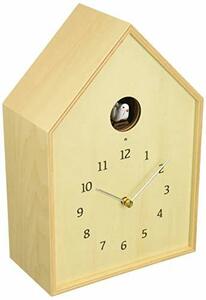 レムノス カッコー時計 アナログ バードハウス 天然色木地 ナチュラル Birdhouse Clock NY16-12 NT Lemnos 18