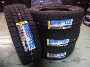 送料込◆特価 4本 24年 国産新品スタッドレスタイヤ 205/60R16 96T(205/60-16)ダンロップ ウィンターMAXX WM02◆スノー 履替 車検 雪 氷