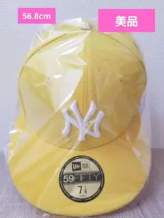 【美品】New Era 59FIFTY ヤンキース　7 1/8 イエロー