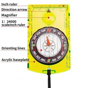 屋外防水キャンプコンパス ナビゲーションガジェット ハイキング 旅行 地図