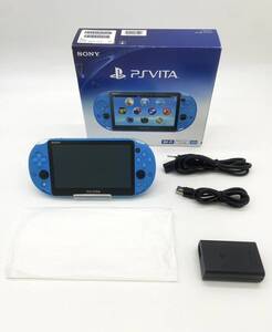 PlayStation Vita Wi-Fiモデル アクア・ブルー(PCH-2000ZA23)【極美品】