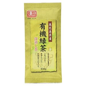 小野園 鹿児島県産 有機緑茶 金印 100g