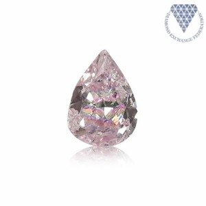 0.29 ct FANCY LIGHT PURPLISH PINK PEAR GIA 天然 ダイヤモンド ルース DIAMOND EXCHANGE FEDERATION