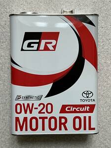 【4L】 GR MOTOR OIL Circuit 0W20 4L×1缶 TOYOTA GAZOO Racing トヨタ純正 全合成油 ジーアール サーキット