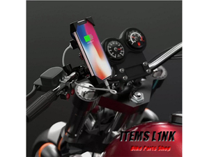 LK5-2 USB付き スマホホルダー　モンキー125 JB02 グロム MSX125 JC/61/75 CB125T CBF125 CBR125R CBR250/R/RR MC/22/41/51 汎用