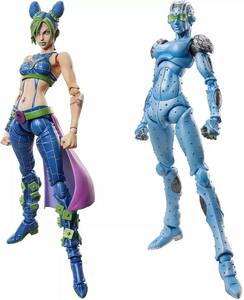 超像可動 『ジョジョの奇妙な冒険 第4部』 空条徐倫 & S.F ストーンフリー 2点セット PVC&ABS&ナイロン製 フィギュア メディコス 新品