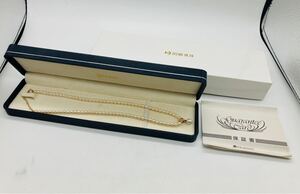 12e1 必見! 美品 田崎真珠 TASAKI パールネックレス K18 750 ケース付き 現状品 !