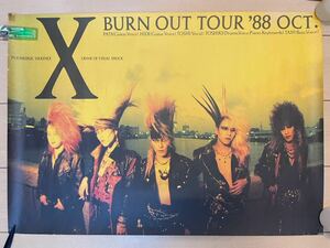 X X JAPAN BURN OUT TOUR 1988 ポスター