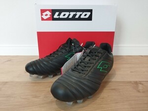 【カンガルーレザー!新品特価!】Lotto ロット サッカースパイク/LO-Y22-002-015/ブラック/4/ 27.5センチ