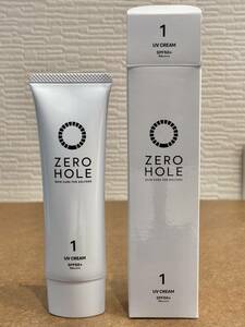 ☆①未使用品 ZERO HOLE ゼロホール 日焼け止めクリーム 48ｇ SPF50+ ゴルファーのための？ メーカー価格2640円 1点 発送サイズ60☆