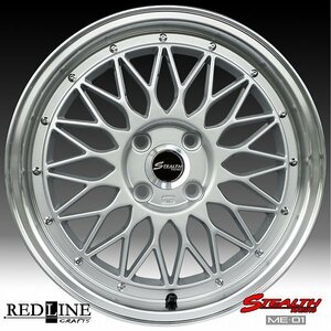 ■ ステルスレーシング ME01 ■ 16x5.5J　軽四用/人気のメッシュ!!　MAYRUN 165/45R16 タイヤ付4本セット