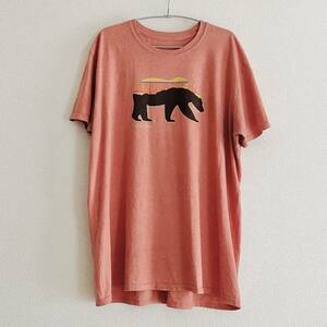 【古着】ALASKA ベア プリント Tシャツ RED F ヴィンテージ パタゴニア アラスカ アウトドア Bear TEE T-shirt vintage patagonia 