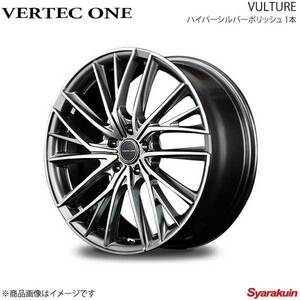 VERTEC ONE/VULTURE シビック FN2 タイプR EURO アルミホイール 1本 【17×7.0J 5-114.3 INSET48 ハイパーシルバーポリッシュ】