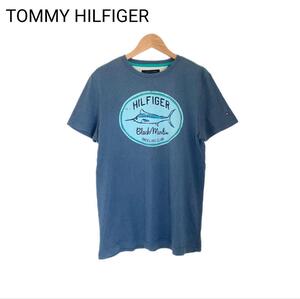 TOMMY HILFIGER　アニマルTシャツ　プリント　カジキ　Sサイズ