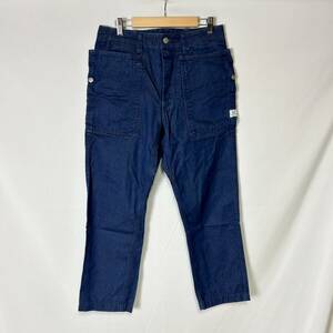 日本製 良好 正規品 SASSAFRAS FALL LEAF PANTS ササフラス フォールリーフ デニムパンツ ガーデナー ブルー S