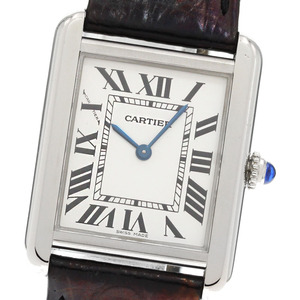 カルティエ CARTIER W1018255 タンクソロ SM クォーツ レディース 保証書付き_850200