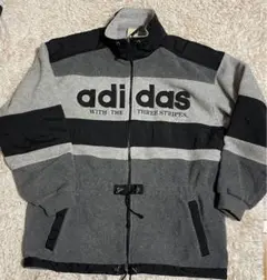 アディダス　adidas 銀タグ 90S ヴィンテージ フリース　ロゴ　美品