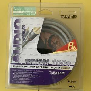  TARA Labs タララボ Prism 100a Audio Cable by TARA Labs.Inc SA-OF8N Copper RCAケーブル 2m 2本セット 未使用保管品