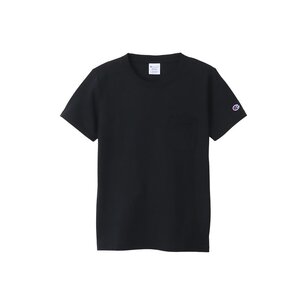 Champion チャンピオン ウィメンズ ポケット Tシャツ 半袖 黒 M CW-X336 レディース 女性　