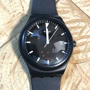 【全国送料無料】稼働品　スウォッチ　腕時計　黒　自動巻　システム51　swatch SISTEM51 Clouds Automatic SUTA401