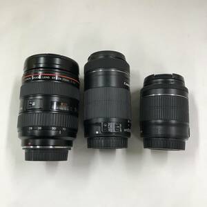 sb4045　現状品　Canon カメラレンズ EF 28-70mm 1:2:8/EF-S 55-250mm/EF-S 18-55mm 3点セット