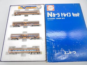 【80】☆1円～Nゲージ エンドウ 近鉄特急ビスタカー 4両セット 鉄道 模型 動作未確認 ジャンク扱い