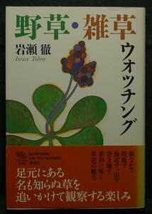 【超希少】【初版、美品】古本　野草・雑草ウォッチング　黄金の濡れ落ち葉講座　著者/岩瀬徹　（株）講談社