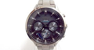 良品 SEIKO WIRED TOKYO SORA AGAD095 メンズ腕時計 ソーラー クロノグラフ パワーリザーブ セイコー ワイアード