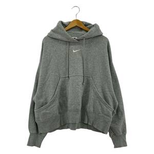 NIKE ナイキ 裏起毛 プルオーバー パーカー sizeM/グレー