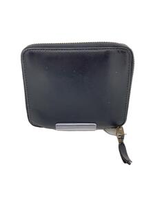 Wallet COMME des GARCONS◆2つ折り財布/レザー/BLK/無地/メンズ