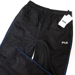 ★フィラ FILA 新品 メンズ 保温 防寒 裏起毛 ウインドブレーカー ロング パンツ XLサイズ [443342-BK-LL] 一 四 参★QWER★