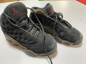 22cm NIKE AIR JORDAN 13 RETRO OLIVE 414571-006 US8.5 ナイキ エアジョーダン13 レトロ オリーブ ブラック レア