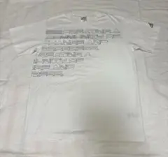 アディダス　adidas 半袖白Tシャツ デザインTシャツ