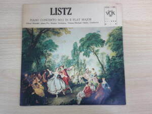 0006　中古レコード　LISTZ　PIANO　CONCERTO　NO,1　ミハエル・ギーレン指揮　プロ・ムジカ管弦楽団　VOX